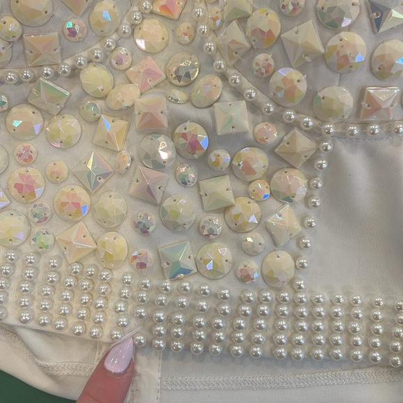 Windsor White gemmed corset top size small NWT - Picture 14 of 14